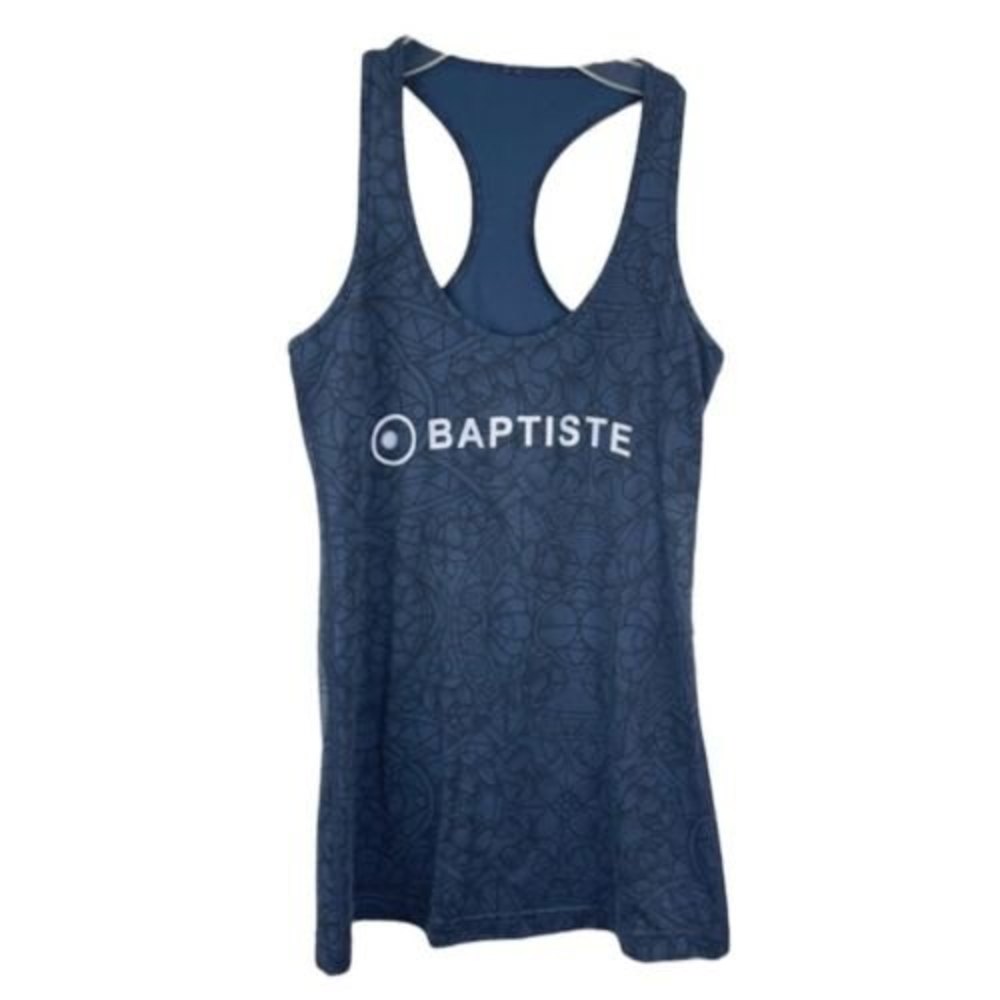 Lululemon Size 4 Black Black Blue Gray Cool Racerback Tank